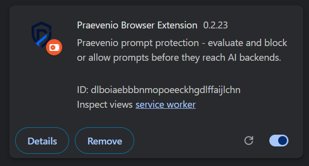 Detect Sensitive Data — Praevenio screenshot